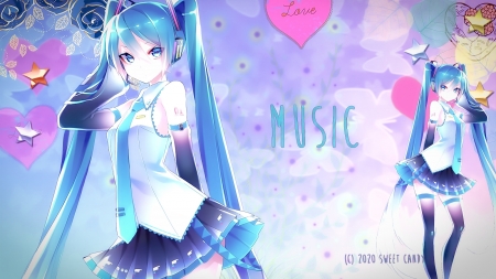 anime fantasia - chicas de anime, anime, blue, glitter, colores pastel, wallpapers para chicas, fantasia