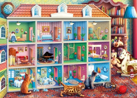 The doll house - Cats & Animals Background Wallpapers on Desktop Nexus