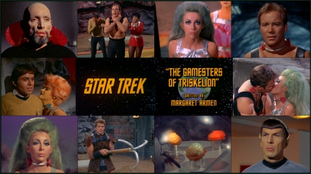 The Gamesters of Triskelion - Galt, Angelique Pettyjohn, Spock, Nichelle Nichols, Kirk, Shahna