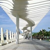 Promenade in Malaga, Spain