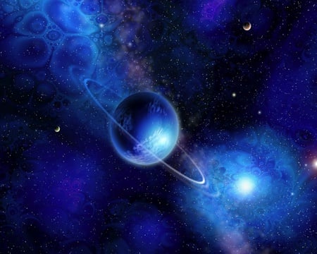 Blue Universe - space, galaxies