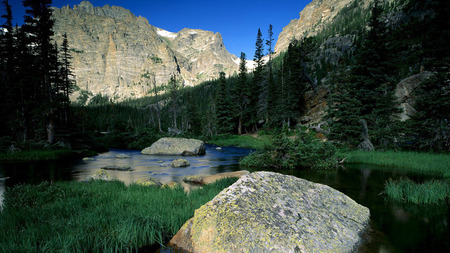 MOUNTAIN RIVER - widescreen, landscape, wallpaper, high-definition