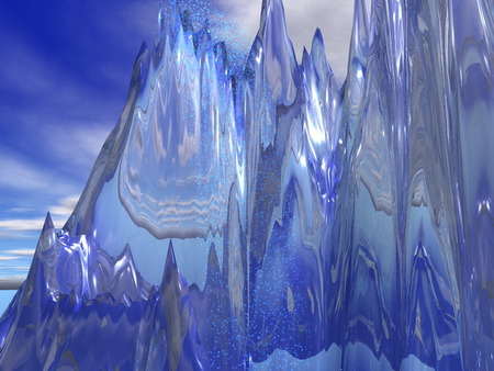 Iced Earth Day - 3d and cg, abstract, blue