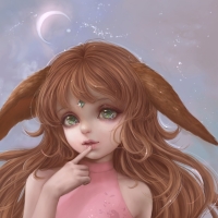 Starry Chibi by Molly Moore