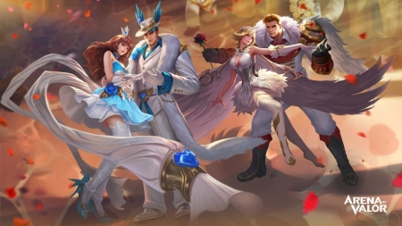 Fantasy couples - arena of valor, game, fantasy, girl, couple, man