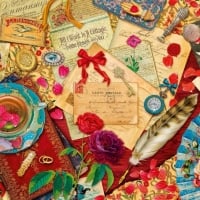 Vintage love letters