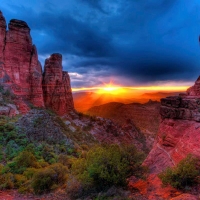 Sunset At Cathedral Rock, Sedona, Arizona