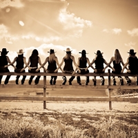 Cowgirls Hanging Out