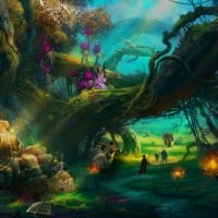 Magical Forest Painting