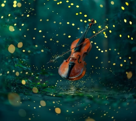 ♥ - abstract, music, photography, violin