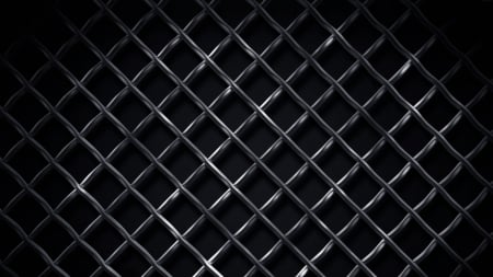 Black Steel Grid - dark background, abstract, 3d abstract, grid