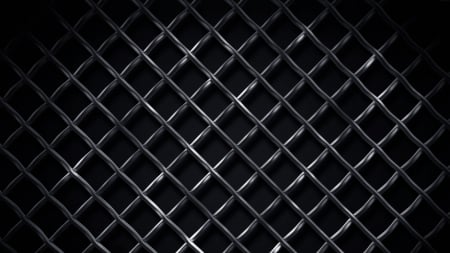 Black Steel Grid - abstract, dark background, grid, 3d abstract