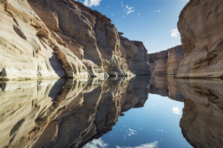 Lake Powell Arizona,USA - usa, crag, nature, cliff, lake, reflection, rocks