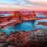 Lake Powell between Utah and Arizona