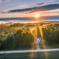 Sunrise over Church