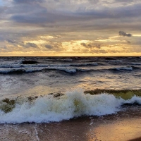 Waves of Baltic Sea