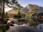 Lake and Mountains