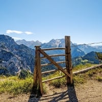 Gate in Mountains