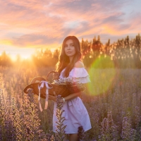 Picking Wildflowers at Sunrise