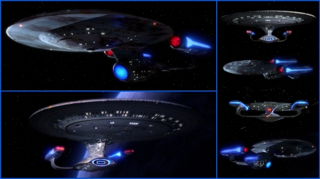 Starship Enterprise C and D - Star Trek TNG, Star Trek Ships, TNG, Starship Enterprise, Star Trek TV Shows