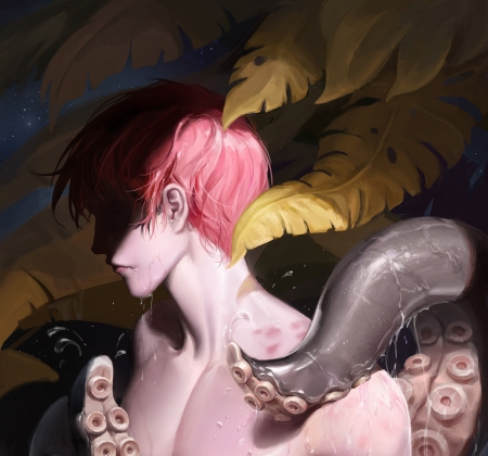 Tentacles - summer, mman, starlab, tentacles, fantasy, art, star academy, vara