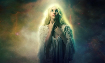 Ascension - softness, blonde, beautiful, Fantasy, Ethereal, beauty, fantasy girl, angelic, Angelic, unearthly