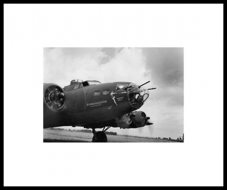 Memphis Belle - Nose Art, B-17, Clouds, Engine Run Up, WW II