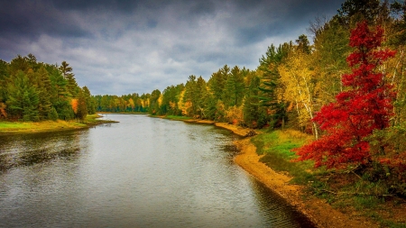 Autumn Riverbank State Park in New York City