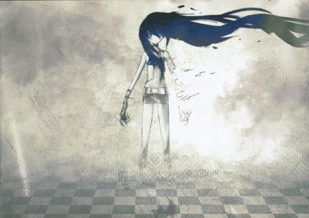 fade away - vacloid, fade, black rock shooter, blue eyes