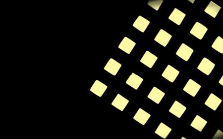 design_art - squar, black, yellow, 3d, abstract