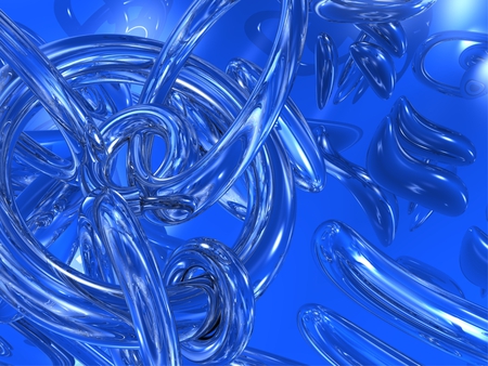 Render Project #5 - 3d and cg, abstract, blue