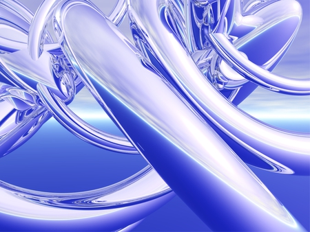 Render Project #6 - 3d and cg, abstract, blue