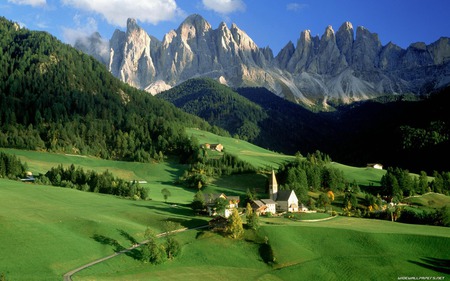 European Fields - nature, fields, mountains, europe