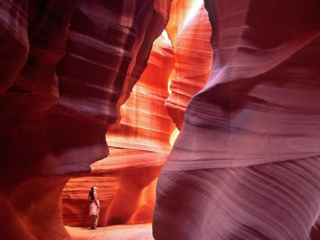 antelope canyon - rock, red