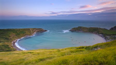 HDTV Lulworthcove - ocean, cove, beach, coastline, coast, nature, skies, lulworth cove, sea