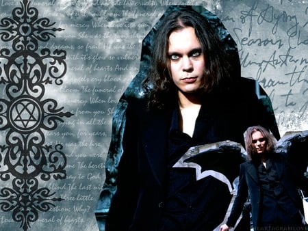 Ville Valo - metal, love, heartagram, band, rock, him