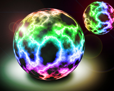 Plasma balls .jpg - colors, balls, plasma