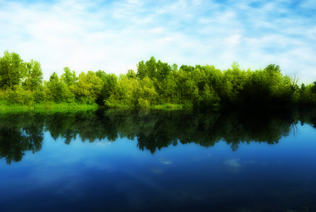 My Nature - lakes, nature, sky, forest