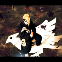 Deidara On Clay Bird