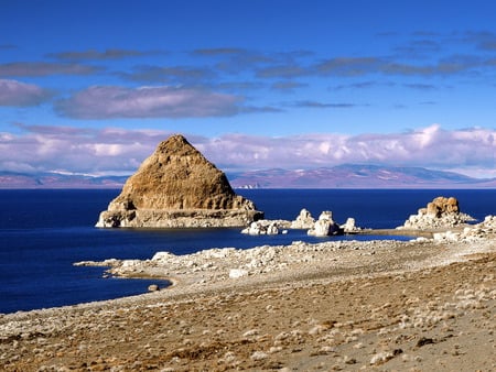 Pyramid Lake, Nevada - pyramid, lake, structure