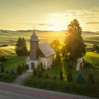 Church in Poland at Sunrise