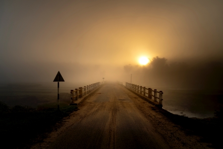 Bridge at sunset