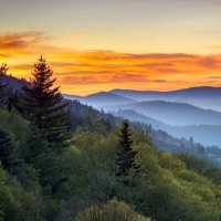 Smoky Mountains Sunset