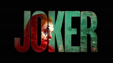 Joker - villains, dc comics, Joker, black background, typography