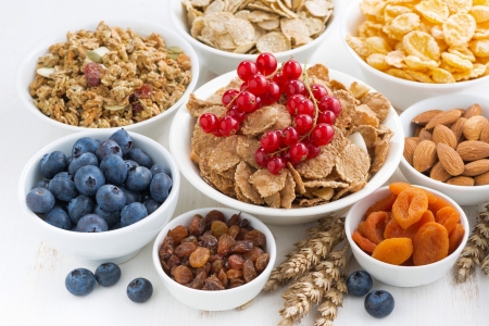 Healthy Food - food, fruit, cereals, bowl