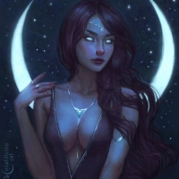 Moon beauty by Maria Makovetskaya