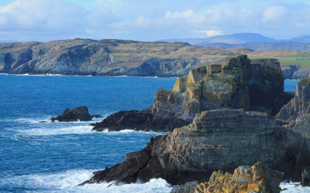 Coast of Ireland - coast, nature, rocks, ocean, Ireland