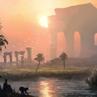 Ancient sunset