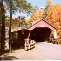 1853 Historical Covered Bridge in Newfield, NY