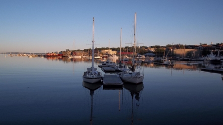 Belfast, Maine - boats, maine, ocean, water